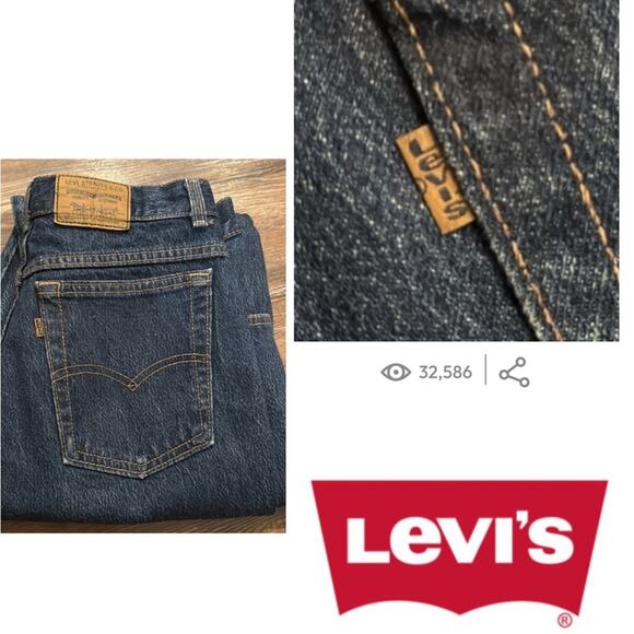Vintage 1988 orange tab Levi’s 544 size women’s 16 - Picture 1 of 14